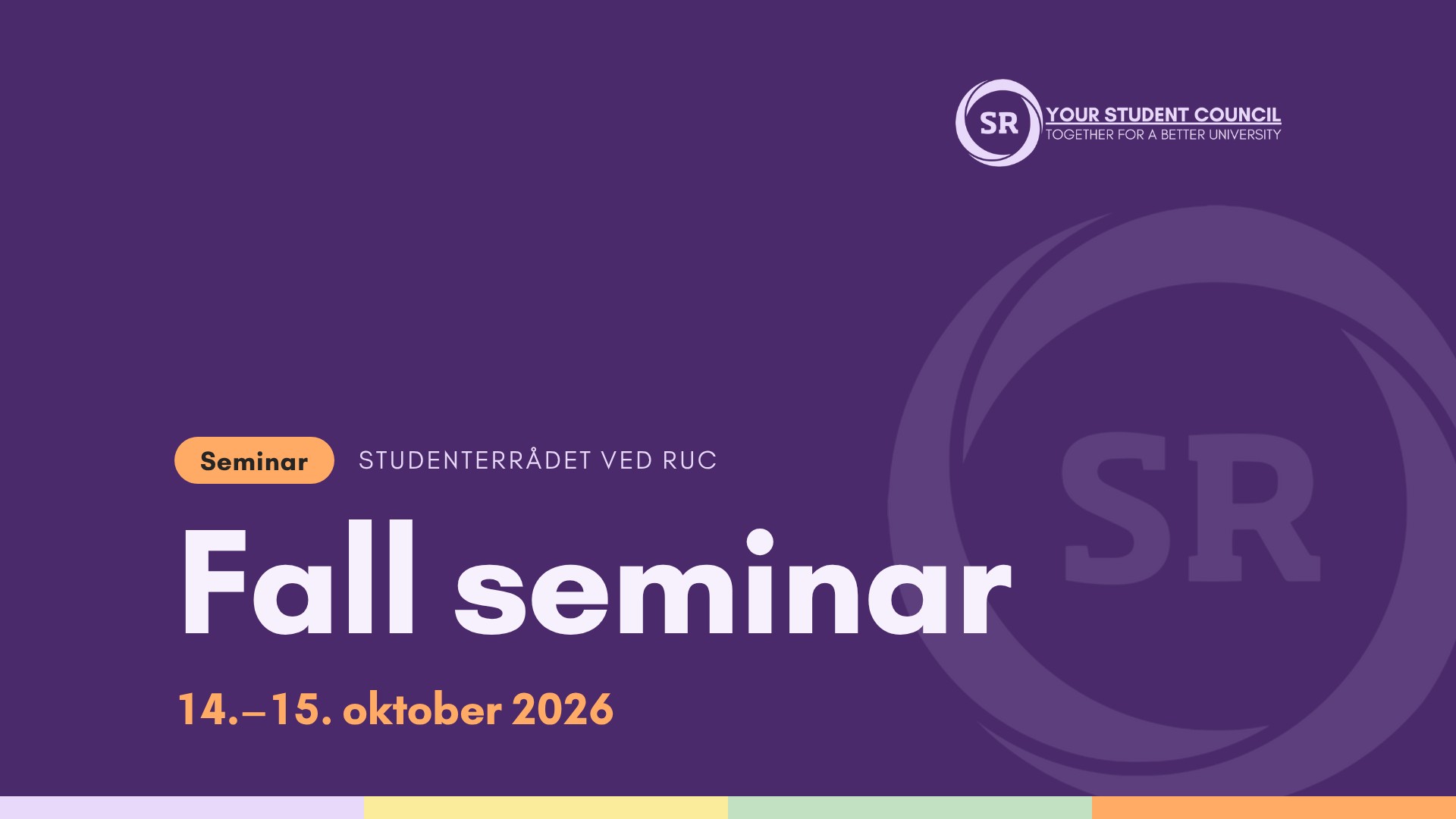 Fall seminar